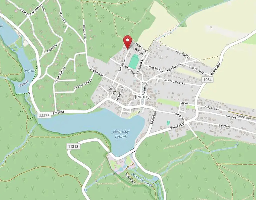 Organics OpenStreetMap Cyklostezky a polní cesty - Jevany