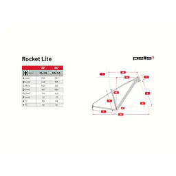 PELLS Rocket Lite je cenově dostupné dětské kolo na 24” kolech s nízkou hmotností pro snadnou manipulaci, účinnými ráfkovými V-brzdami a geometrii reflektující dětské proporce pro lepší stabilitu.