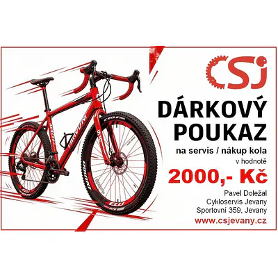 Dárkový poukaz na servis/nákup kola v hodnotě 2000,- primary image