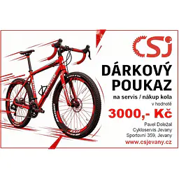 Dárkový poukaz na servis/nákup kola v hodnotě 3000,-
